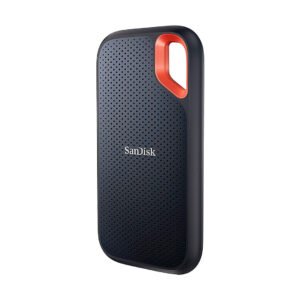 1TB SanDisk Extreme Portable External SSD ( Solid State Drive), USB Type-C, Up to 1050MB/s, SDSSDE61-1T00-G25, Black